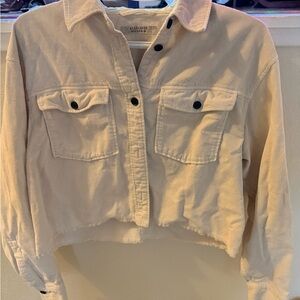 All Saints Beige Button Down Shirt